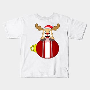 Reindeer Christmas Christmas bell Kids T-Shirt